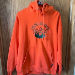 Vintage style Orange Colorado State Hoodie